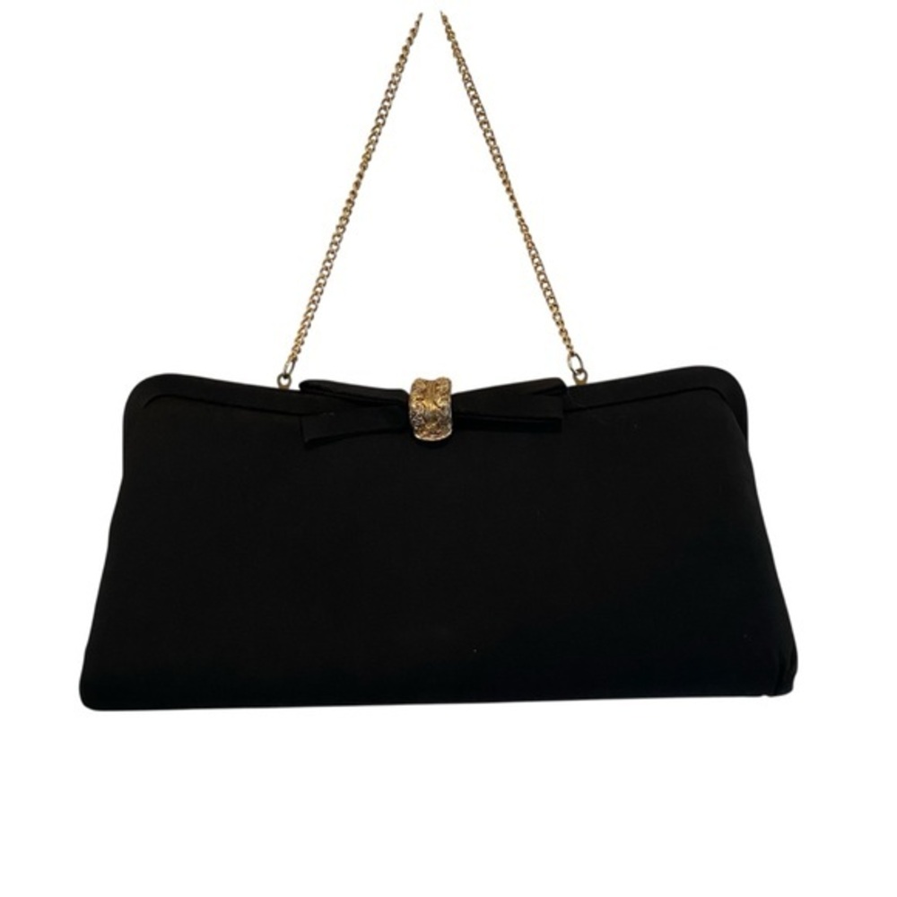 VINTAGE Black Clutch Purse